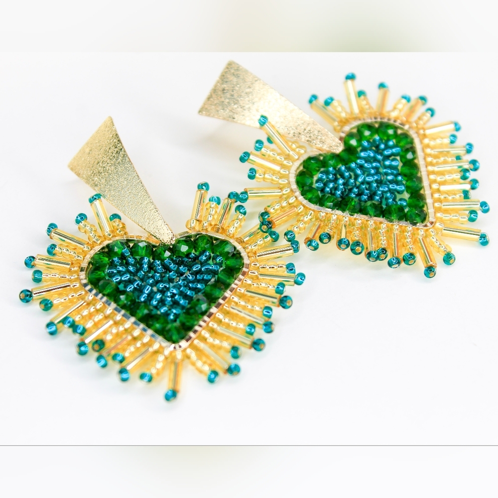 Spiked Heart Earrings